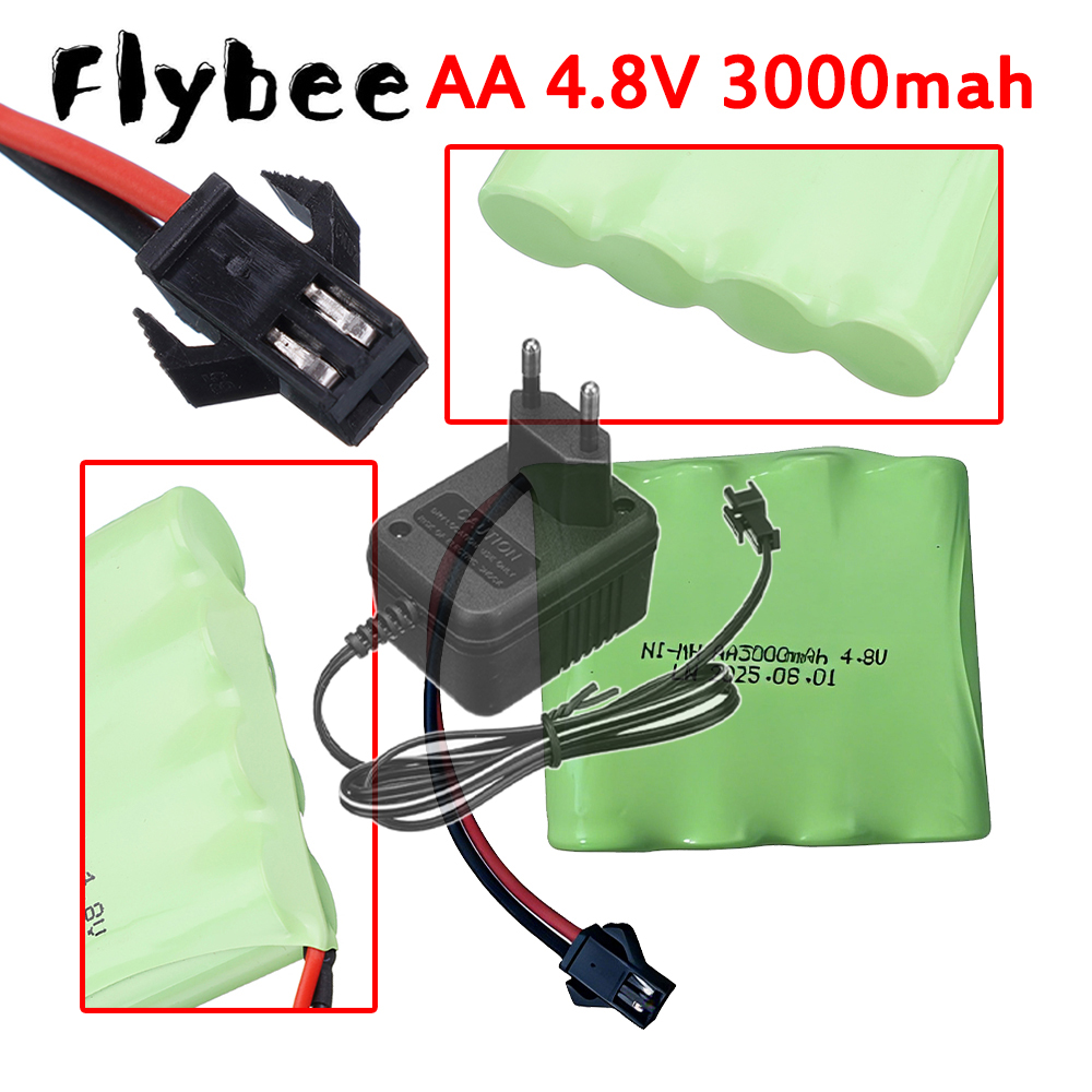 Rc Hobby Charger - Перезаряжаемый NiMH аккумулятор 4.8В 3000мАч AA