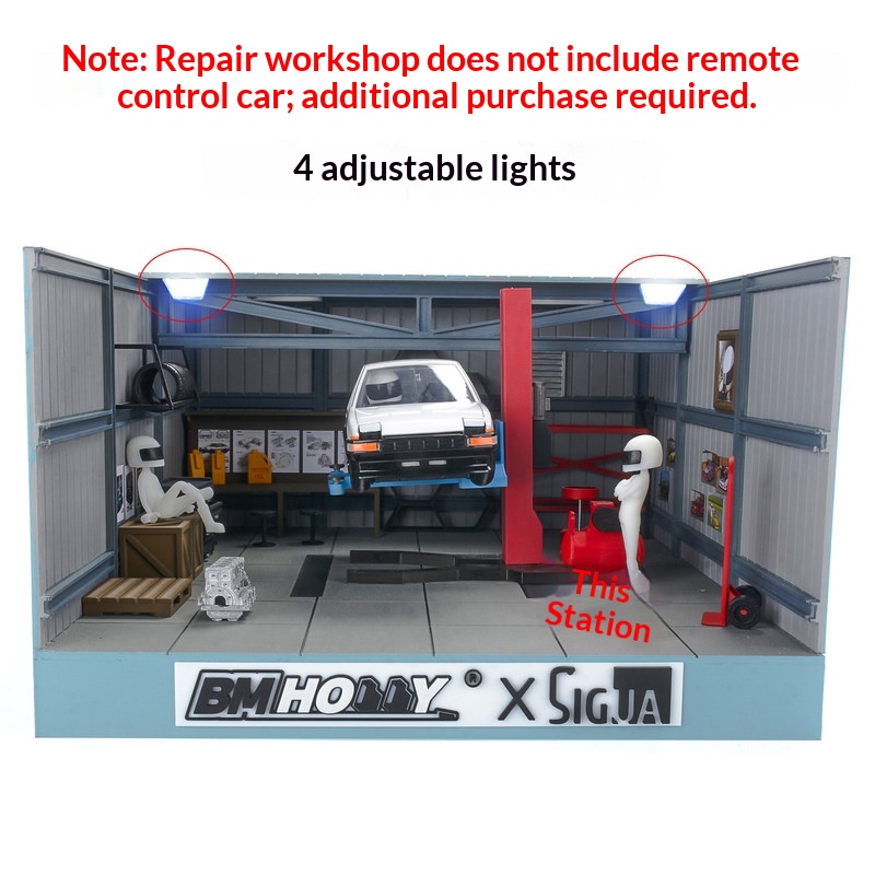Модель гаража BM HOBBY 1/24 дл – обзор и цена Rc Hobby Garage